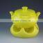 red,yellow,balck color ceramic type casserole set