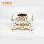 Stock Ceramic Tissue Paper Box/tissue Box in Stock Golden Color