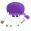 Trade Show Gift 4 in 1 multi End Usb Cable for Iphone 6/6s/5/4s/Samsung/Mp4