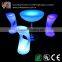 glow led plastic chair led bar stool