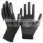 NMSAFETY black nitrile washable working glove safety construction gloves
