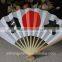 Japanese chopsticks paper fan with Japanese flag logo