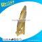 Zinc alloy Custom made tourism gold souvenir plate with Display Stand