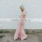 long t-shirt dress v-neck Tie Waist 3 Tiered Ruffle Maxi Dress latest casual dress designs