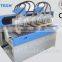 high efficiency multi-spindle wood carving cnc router machine two spindles wood cnc router