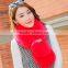 cheap price 2017 new year new model girl fur scarf faux wool 95*12cm fashional style young ladies shawl