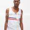 Classic chest stripe with pocket 100%cotton vest