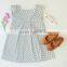 New Model Baby Handmade Dresses Little Girls Polka Dot Design Ruffle Sleeve Girl Party Cotton Dress