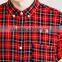 mens long line scotland plaid shirt 100 cotton shirt