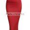 Fashion Lightweight Stretchy Fabric Elastic Waist Band Pencil Skirt for woman