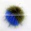 Myfur Colorful Real fluffy Raccoon Fur Ball Fur Pom Poms For Women Winter Hat And Cap