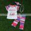Baby Girls Clothing Sets Kids Clothing Wholesale Summer Girls Boutique Aztec When God Made me he Said "TA-DA" Outfits