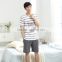 Han edition summer short-sleeved cotton lovers pajamas manufacturers selling cotton male ms leisurewear leisure fashion suits