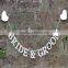 Mr & Mrs Garland Happy Ever After Bride & Groom Garland Wedding Heart Bunting