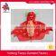 100% Polyester plain dyed plush baby blanket with animal Hooded baby Cloak