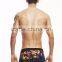 Leaf Transfer Print Srunch Butt Swimwear Trunks for Men