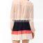 CHEFON Long sleeve rhinestoned collar models ladies suit sets skirt and blouse for lady