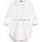 CHEFON Roll long sleeve collared women cotton blouse pictures of blouses for lady