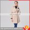 Wholesale Women Long Sleeve Winter Coat Double Pocket Longline Wool Coat