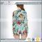 Deep V neck Sexy Chiffon Flower Printing Jumpsuit Short For Lady