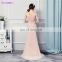 Mermaid Bridesmaid Dresses Handmade Flowers Gorgeous Long Pink Brides Maid Dress Free Shipping Cheap Under 100