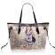 Casual Beauty Print and PU Leather Design Women's Shoulder Bag