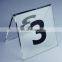 custom number or letter acrylic table sign holder for Restaurant / Hotel / Bar