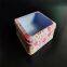 With Window Square Birthday Tin Box Coffee Tin Box PVC Customized Size