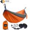 Outdoor Nylon Parachute Camping Portable Hammock with Double Straps