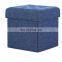 Popular folding seats stool box storage ottoman modern folding ottoman