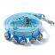 Fashion wholesale PU cartoon pet dog collar and leash set with bell
