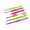 Sweater Needle Knitting Tool Colored Plastic Handle Aluminum Crochet Needle Hooks
