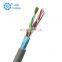 Blue outdoor 1000ft 305m 300m 24awg 24 awg solid copper cabel network wire reel lan cat 5e utp cable