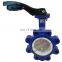 Bundor PN16 PTFE lined 4 aluminium handle pn16 lug wafer butterfly valve price list