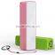 free logo printed cheap promotional solar power bank 2600mah
