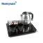 Honeyson electric kettle for hotel stainless steel Electric Kettle Tray Set 1.2L B-H1202