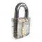 Top security cheap clearly good quality waterproof anti rust brass padlock 20-70mm anti theft transparent padlock