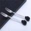 Head Skulls Knife Skeleton Resin Shelf For Home Kitchen Black Skull Fruit Fork Set