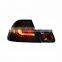 Smoke Black Color LED Tail Lamp Rear Lights for 2003-2005 year E46 320 328 325  TWO DOORS
