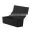 Black foldable long wine bottle packaging magnetic closure wine gift boxes in stock