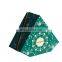 Jasper diamond triangle shape box with matt lamination luxury jewelry packaging for necklace earrings bracelet