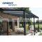 China covered terrace with  polycarbonate aluminium pergola