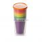 Colorful Color Plastic Drinking Cups 6 Pcs Set Plastic Cups