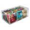 Clear Tea Sugar Bag Storage Box Acrylic Tea Bag Organizer Box