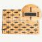 Environmentally friendly bamboo mat non-slip rectangular folding bathroom floor mat