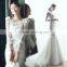 C71644A New Arrival Elegant Lace Sleeves Long Wedding Dress 2016
