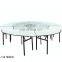 Garden set plastic round dining table with rotating centre for modern australia