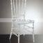 High quality transparent white plastic chair for dining