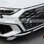 Runde Auto Accessories Body Kit Sport Style Front Lip AL3 Modified New A3 Suitable For 2021 Audi A3L front lip