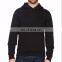 Black Low MOQ hoodie for men's bulk pullover hoodies wholesale winter sweatshirts